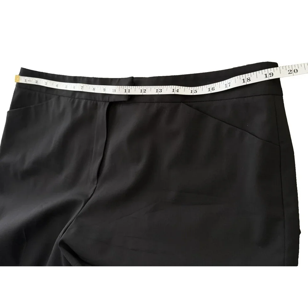 Lafayette 148 New York Womens Black Wool Blend Straight Leg Dress Pants Size 14 - Picture 5 of 7